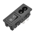 IEC C8 2-Pin Anahtarlı Power Soketi