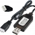 7.4V Li-ion SM-3P Soket Drone Bataryası USB Şarj Kablosu