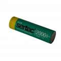 Sertec - Şarjlı Pil - Lityum İyon - 3.7v 2000mAh - 18650 Boy - 1c - Başlı