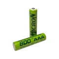 Micron - AAA Boy 1.2 Volt 800 mAh Ni-Mh Şarjlı Pil - Başlı -2li Blister