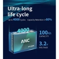 Anc 3.2 Volt 100 Amper Lifepo4 Prizmatik Hücre