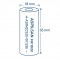 Aspilsan 18650 Pil - 2800 mAh - 25 Amper Deşarj - Min 100 adet