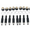 DC Jack Dişi ve DC Şase Erkek 2.1 mm x 5.5 mm Takım