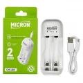 Micron CH1-205 2 Yuvalı AA / AAA Ni-Mh Şarj Cihazı - Type-C