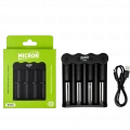 Micron M7002 4 Yuvalı 18650 Li-Ion Pil Şarj Cihazı - Type-C