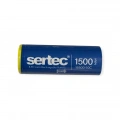 Sertec - 18500 - Lityum İyon - 3.7v 1500mAh - 10c - Şarjlı Pil - Başsız