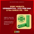 Sony Murata US18650VTC6 - 3.7V 3120 Mah Li-ion Şarjlı Pil - 30A