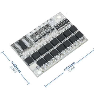 5S 100A LiFePO4 Balanslı BMS - Beyaz PCB