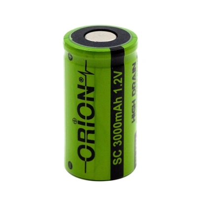 Orion - Şarjlı Pil - NiMH - 1.2 Volt 3000 mAh - SC Boy - Başsız