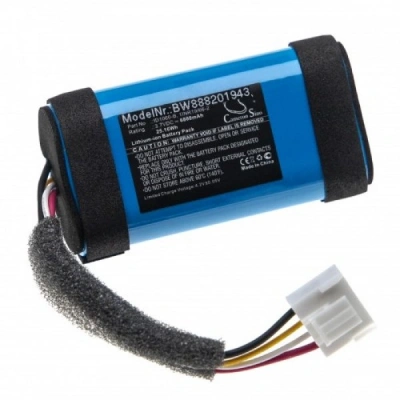 Sertec - JBL Flip 5 Batarya - 3.7 Volt 6800 mAh - Uyumlu Yedek Pil