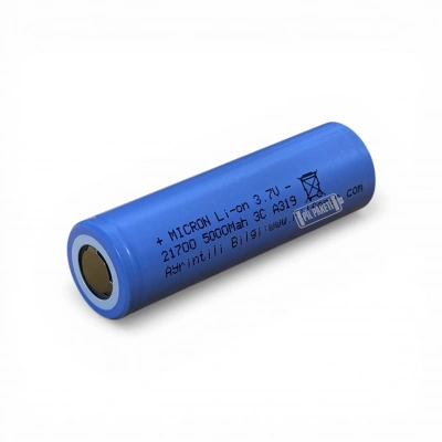Micron - Lityum İyon Pil - 21700 Boy - 3.7 Volt - 5000 mAh - 3c - Başsız