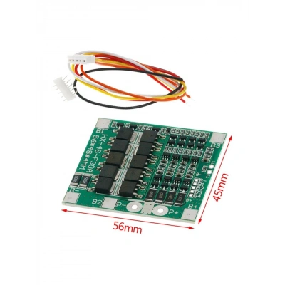 HXYP - 4S 30A Li-ion BMS Balanslı - Yeşil