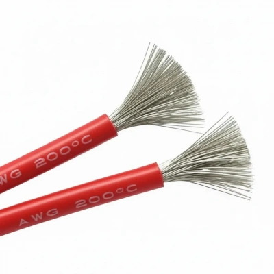 26 AWG Silikon Kablo - Kırmızı