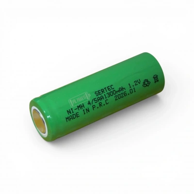 Sertec - Şarjlı Pil - NiMH - 1.2 Volt 1300 mAh - 4/5AA Boy - Başsız