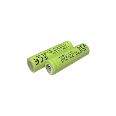 Micron - 14500 Boy - 3.7 Volt 1200 mAh Li-ion Şarjlı Pil - Başlı