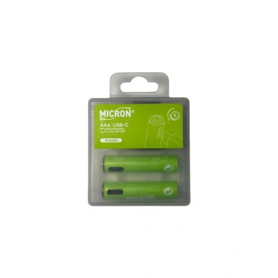 Micron - AAA Boy 1.5V 180 mAh Type-C Şarjlı Pil - 2li Paket