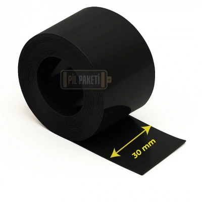 Batarya Yalıtım Makaronu - 30 mm - Siyah