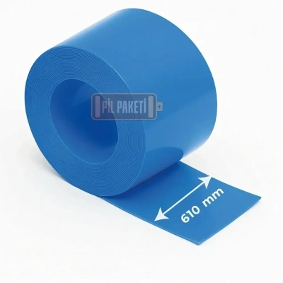 Batarya Yalıtım Makaronu - 610 mm - Mavi