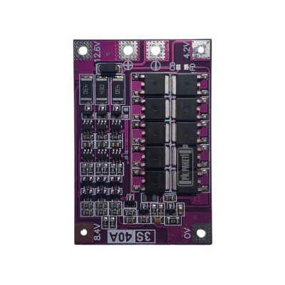 Creatall - Lityum İyon Bms - 3S 40A -Balanslı - Mor