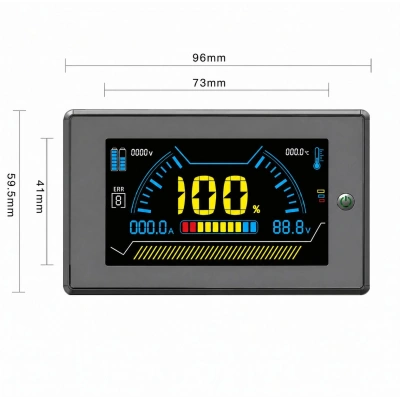 JK Smart Bms - 3.2 İnç LCD Ekran - Başlatma Butonlu