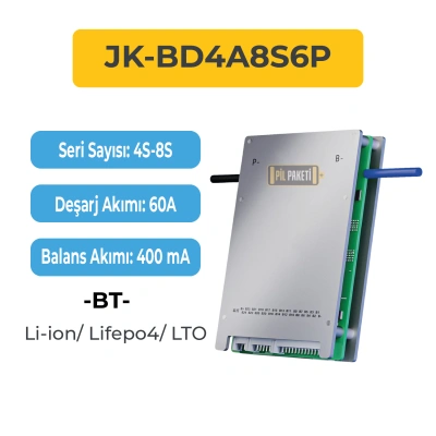 JK Smart Bms - 4s-8s 60a - 0.4a - JK-BD4A8S6P