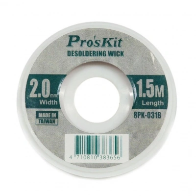 Lehim Temizleme Teli - Proskit - 2mm Genişlik - 1.5m Uzunluk