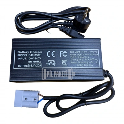 Lifepo4 Şarj Aleti - 4s -14.4 Volt 20a - Anderson Soket