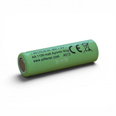 Micron - AA Boy 1.2 Volt 1100 mAh Ni-Mh Şarjlı Pil - Başsız