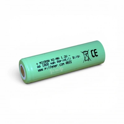 Micron - AA Boy 1.2 Volt 1800 mAh Ni-Mh Şarjlı Pil - Başsız