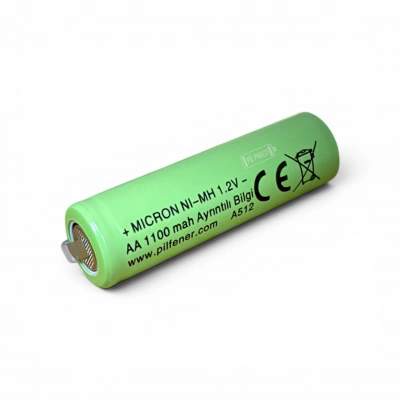 Micron - AA Boy 1.2 Volt 1100 mAh Ni-Mh Şarjlı Pil - Puntalı