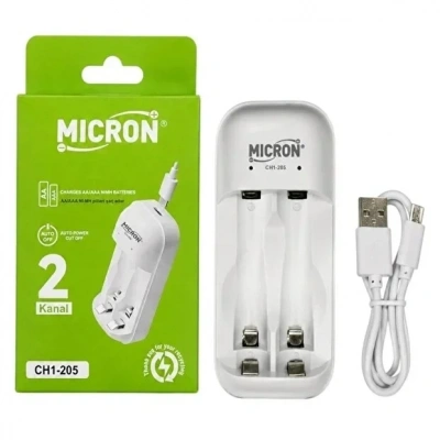 Micron CH1-205 2 Yuvalı AA / AAA Ni-Mh Şarj Cihazı - Type-C