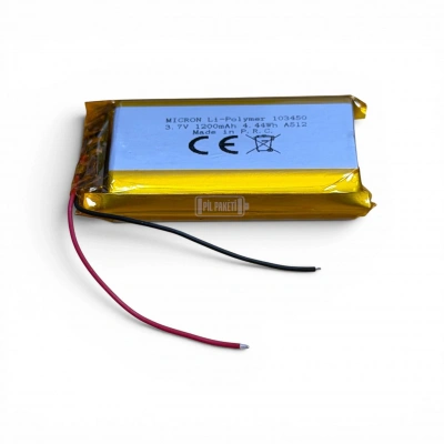 Micron - Polimer Pil - 103450 - 3.7 volt 1200 mAh - Devreli