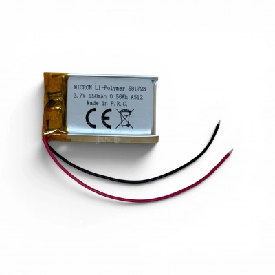 Micron - Polimer Pil - 581723- 3.7 volt 150 mAh - Devreli