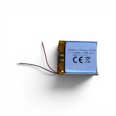 Micron - Polimer Pil - 582728 - 3.7 volt 280 mAh - Devreli