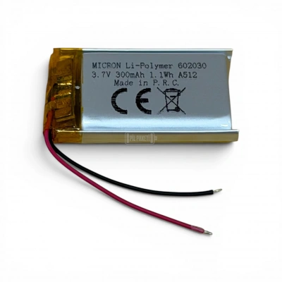 Micron - Polimer Pil - 602030 - 3.7 volt 280 mAh - Devreli