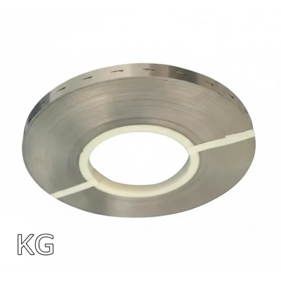 Nikel Şerit - 32700 - 1p - Braketli - Delikli - 0.20 mm Kalınlık - 10 mm Genişlik - 1 Kg
