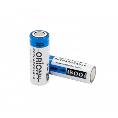 Orion - Şarjlı Pil - Lityum İyon - 3.7v 1500mAh - 18500 Boy - Başsız