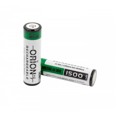 Orion 18650L 1500 mAh 3.7V Li-ion Şarj Edilebilir Pil Başlı