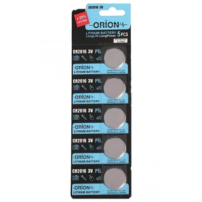 Orion - CR2016 Pil - 5 Li Blister