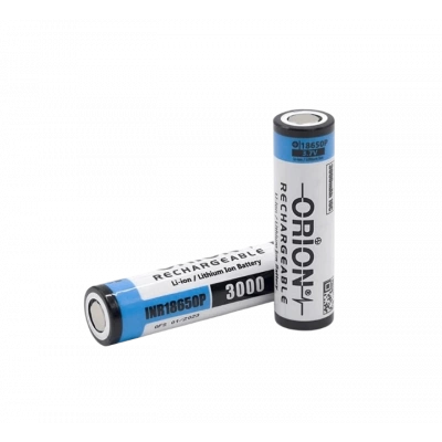 Orion - Şarjlı Pil - Lityum İyon - 3.7v 3000mAh - 18650 Boy - 10c - Başsız