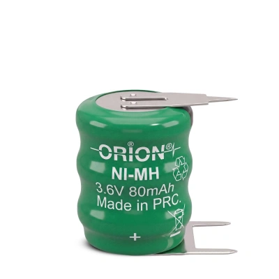Orion - Nimh Buton Pil - 3.6 Volt 80 mAh - 3 Bacaklı