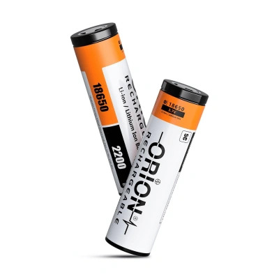 Orion - Şarjlı Pil - Lityum İyon - 3.7v 2200 mAh - 18650 Boy - 5c - Başsız