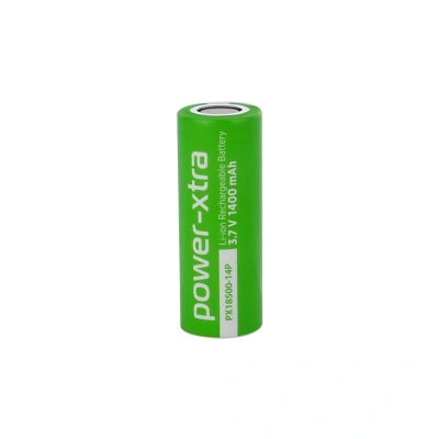 Power-Xtra PX18500-14P - 3.7V 1400 mAh Li-ion Pil - Başsız - 5C