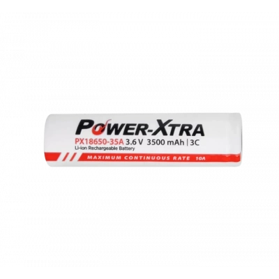 Power-Xtra PX18650 35A 3500 Mah 3.7V Li-ion Şarjlı Pil 3C 10A