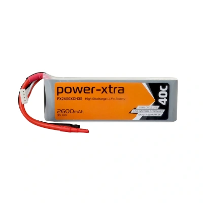 Power-Xtra PX2600XCH3S - 3S1P - 11.1V 2600 mAh Li-Polymer Pil - 40C