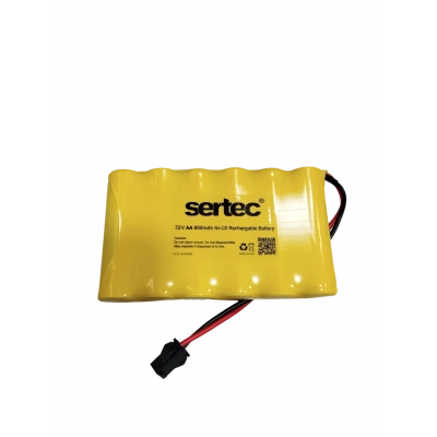 Sertec - Oyuncak Bataryası - Ni-CD - 7.2 Volt 800 mAh - Sm-2p Soketli