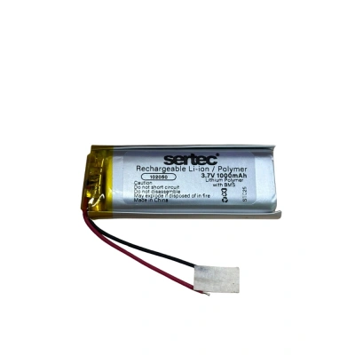 Sertec - Polimer Pil - 102050 - 3.7 volt 1000 mAh - Devreli