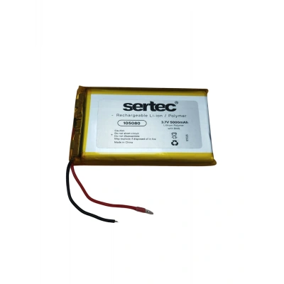 Sertec - Polimer Pil - 105080- 3.7 volt 4000 mAh - Devreli
