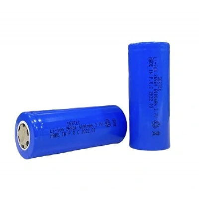 Sertec - Şarjlı Pil - Lityum İyon - 3.7v 5000 mAh - 26650 Boy - Başsız