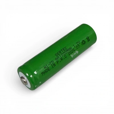 Sertec - Şarjlı Pil - NiCD - 1.2 Volt 1200 mAh - AA Boy - Başlı